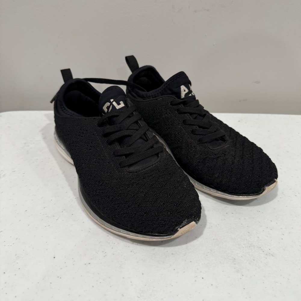 APL TechLoom Phantom Womens Black Running Shoes Sneakers Sz 6 Athletic